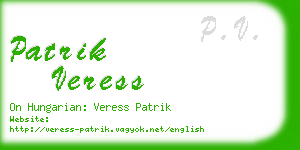 patrik veress business card